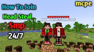 New Cracked Minecraft headsteal smp | How to join headsteal smp ip port java+pe+bedrock 