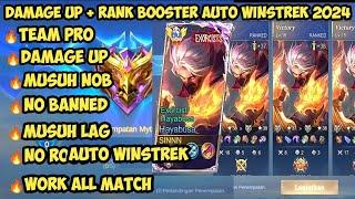 SCRIP RANK BOOSTER AUTO WINSTREK BERMAIN MOBIL LEGENDS 2024 | DAMGE UP | MUSUH NOB |100% AMAN NO ROT