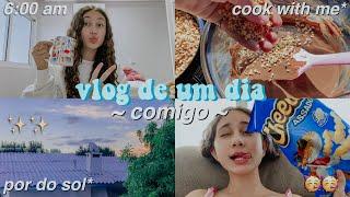 vlog do meu dia ~cook with me, study vlog, comida..~