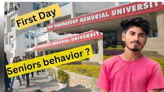 #vlog -7|| #srmu First day in university || shree Ram Swaroop memorial university First day #vlog