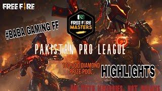 PAKISTAN PRO LEAGUE FREE FIRE MASTERS GROUP 2 FULL HIGHLIGHTS TOURNAMENT BY SPIDERGUNZ PRIZE100000