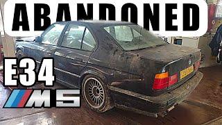 ABANDONED BMW E34 M5 Full Detail after 10+ years! Interior - Exterior