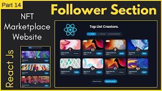 Follower Section | Build React Full Stack NFT Marketplace Website Template Tutorial | NFT Templates