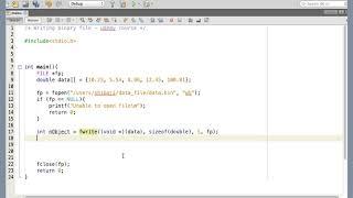 113 Writing in binary mode   fwrite function