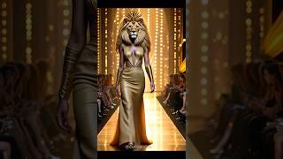 Woman fusion with lion #agt #dance #ai #magic #missuniverse