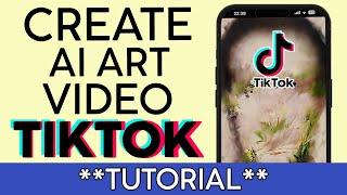 How to Use the AI Art Effect on Tiktok | Create AI Video on Tiktok 2022 #aiart