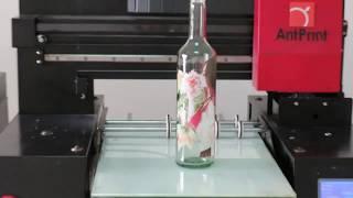 UV printer How to print around on wine Bottles Cups Cylinder?