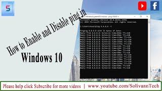 How to enable and disable ping on windows 10 | Computer Network