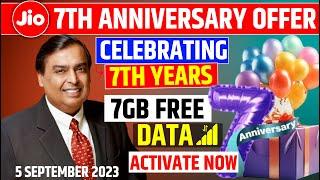 Jio 7th Anniversary Offer - Jio Free 7GB, 14GB & 21GB Data Offer | Jio 7 Years Celebration Offer