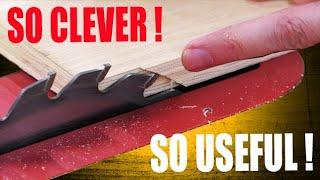 NO JIGS! -Turn a table saw into a jointer to straighten boards!
