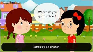 Percakapan Bahasa Inggris Cara Memperkenalan Diri untuk Anak disertai Kosakata | Kids Conversation