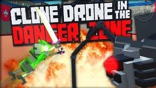 Clone Drone In The Danger Zone Gameplay - ROBOT JEDI! - Let's Play Clone Drone In The Danger Zone