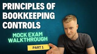 AAT Level 2 - Principles of Bookkeeping Controls (POBC) - Mock Exam Walkthrough - Part 1