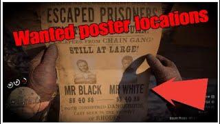 Mr. Black and Mr. White wanted poster locations