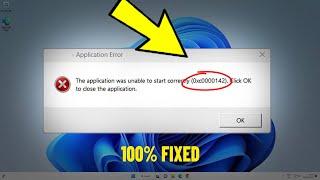 The application was unable to start correctly (0xc0000142) in Windows 11/10/8/7 - How To Fix Error 