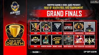  GRAND FINALS RESULTS WAR OF DEATH FREE FIRE TOURNAMENT | RubyPen Gaming & Rebel Gang