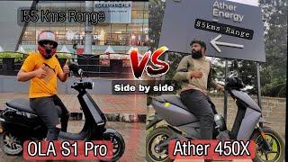 OLA S1 Pro vs Ather 450x - Side by side Comparison | which one to buy ???