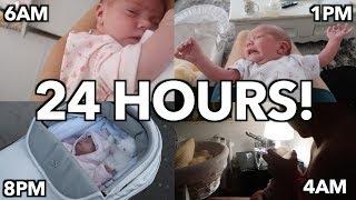 24 HOURS WITH A NEWBORN!! || Casey Barker Vlogs