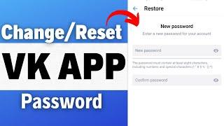 How To Change & Reset VK Account Password 2023