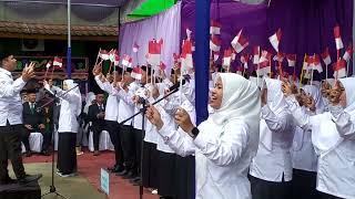 medley lagu wajib nasional peringatan HAB di Indragiri Hilir 2025