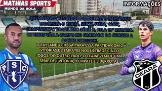 Paysandu x Ceará | Brasileirão Série B | Confira as informações da partida