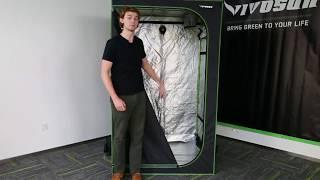 VIVOSUN | 4X4 Mylar Hydroponic Grow Tent Setup & Installation
