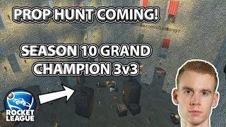 PROP HUNT IN ROCKET LEAGUE COMING | Getting Grand Champion Back in 3v3!