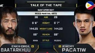 PACATIW VS  BAATARKHU | ONE FIGHT NIGHT 29 | HINDI PINALAD ANG ATING PAMBATO