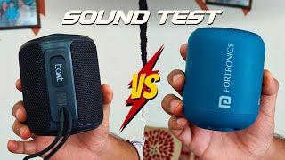 Detailed Sound Test  Boat Stone 350/352 vs Portronics Sounddrum 1  10W Speaker