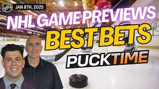 NHL Picks and Predictions Today | Canucks vs Capitals | Flames vs Kings | PuckTime Jan 8