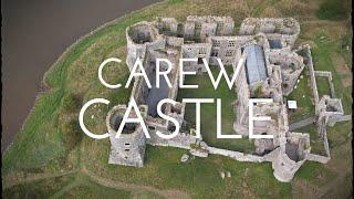 Carew Castle Pembrokeshire Wales | A long shot 4K Cinematic drone video