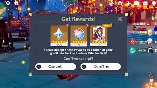 FREE 20 PULLS AND LANTERN RITE REWARDS!! TGA REWARDS UPDATE! GENSHIN IMPACT