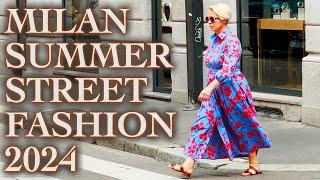 Milan Summer Street Fashion 2024. Summer Fashion trends and outfit ideas. Italian Fashion VLOG