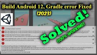 Unity Gradle Error, While Export ANDROID 12 or API Level 31.[SOLVED!] by Hossen Mohammad Khan | 2023