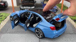 1:18 BMW M3 Competition (F80) 2017, Yas Marina Blue - Norev [Unboxing]