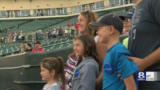 Boy battling brain tumor the surprise star at Frontier Field