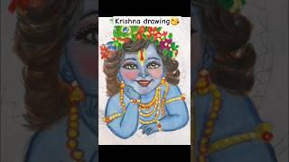 Krishna cute drawing#trending #shorts #shortsfeed #art #krishna