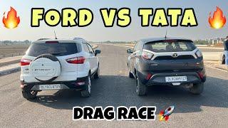 Ford EcoSport Vs Tata Nexon : Drag Race