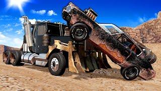 ESCAPE THE MAD MAX SEMI TRUCK! (BeamNG)