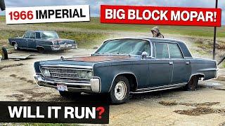 1966 Crown Imperial Abandoned for 21 Years! Mopar Big Block! Will It Run?!? Demo Car!