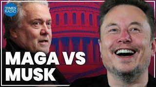 Elon Musk and Steve Bannon infighting causing trouble for Trump