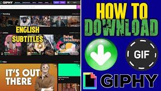 How to save gif from giphy to computer | GIF save kaise karen | GIF Saving Method 2022