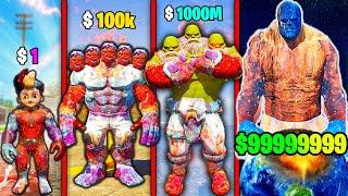 FRANKLIN UPGRADE $1 vs $9,999,999 Hulk In GTA 5!