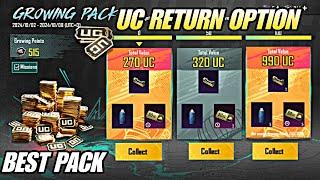 GROWING PACK UC RETURN PUBG MOBILE | NEW GROWING PACK EVENT