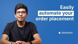 Introducing Alert Triggers Order (ATO) | Automate order placement using Zerodha Kite alerts