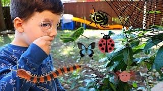 BUGS FOR KIDS! Learn Insects Names with Caleb & Mommy! BUGS and CRAWLY THINGS