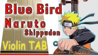 Blue Bird - Naruto Shippuden - Violin - Play Along Tab Tutorial