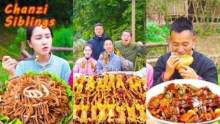 More SPICY!!!️Grilled Bullfrog | Mukbang Spicy Food Eating Challenge| Village Food Outdoor Cooking