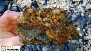 Oxidized Vuggy Quartz Attached To An Argillitic Host Rock!