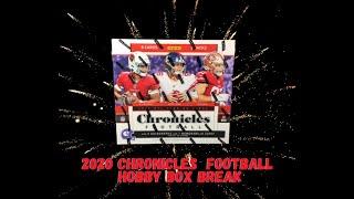 2020 Chronicles Football Hobby Box Break w/ 2 Hits